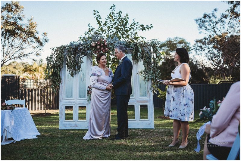 Kim (KM Celebrations) pronouncing Janis and Andrew as Mr & Mrs // Photography: Chantelle Venter 