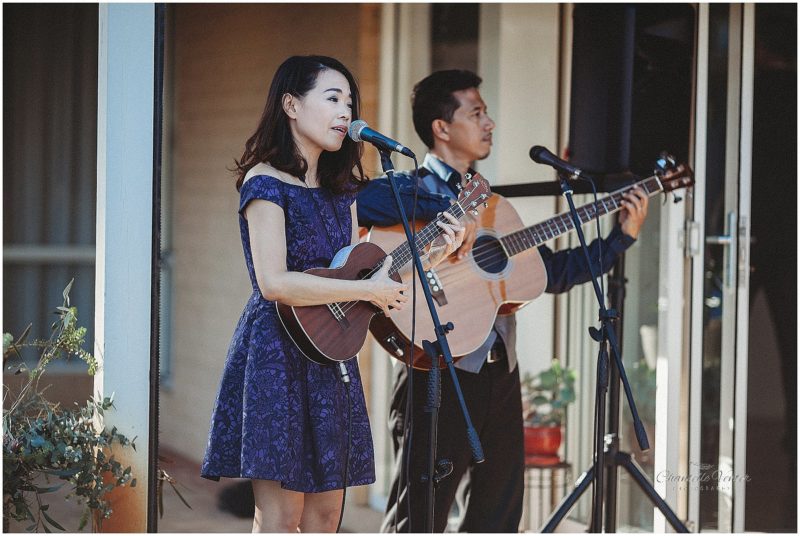 Polkadot + Moonbeam playing for the beautiful backyard wedding of Janis and Andrew // Photography: Chantell Venter